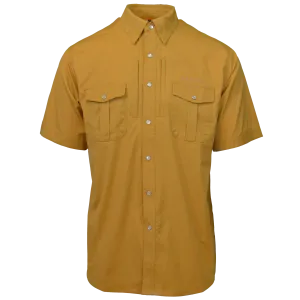Dagon’s Master Series Short Sleeve Snap Shirt- Sunflower Khaki