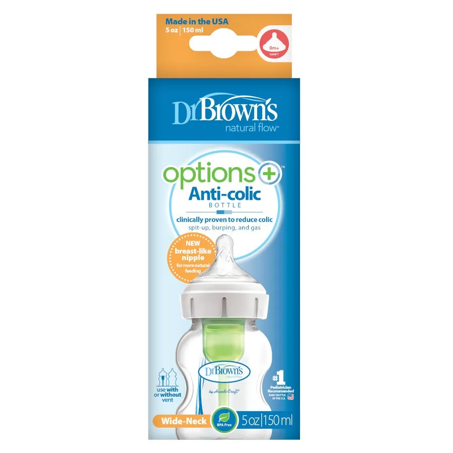 Dr. Brown’s 5oz/150ml PP Wide-Neck "Options " Bottle