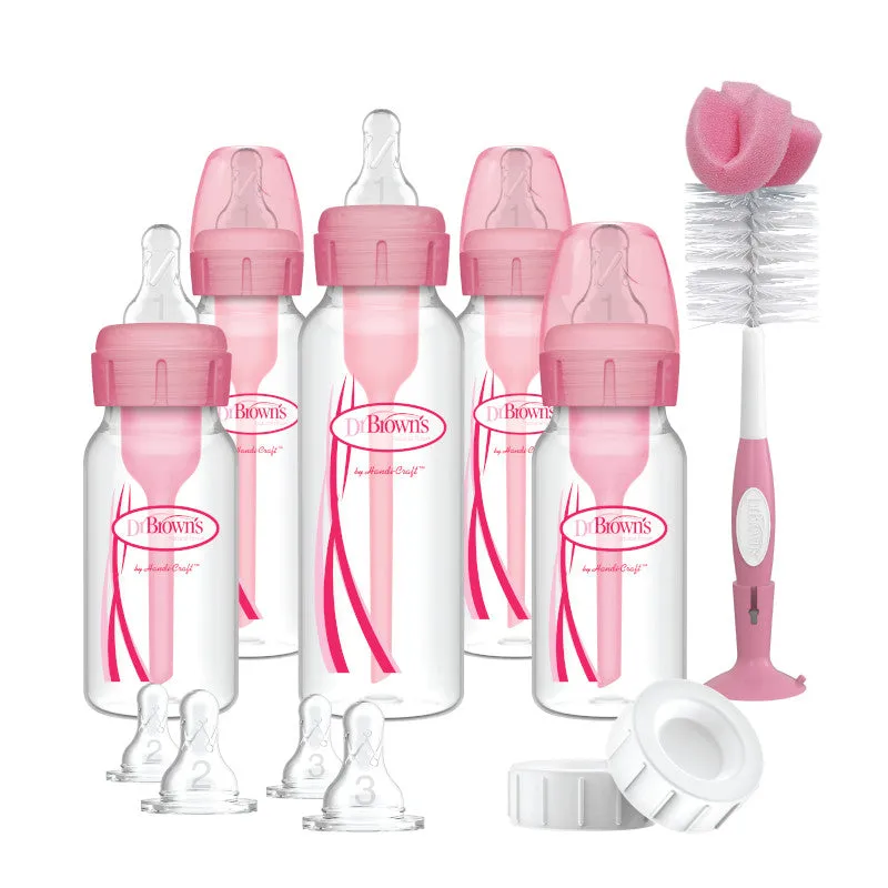 Dr Brown's PP Options  Narrow-Neck Bottle Pink Gift Set