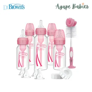 Dr Brown's PP Options  Narrow-Neck Bottle Pink Gift Set