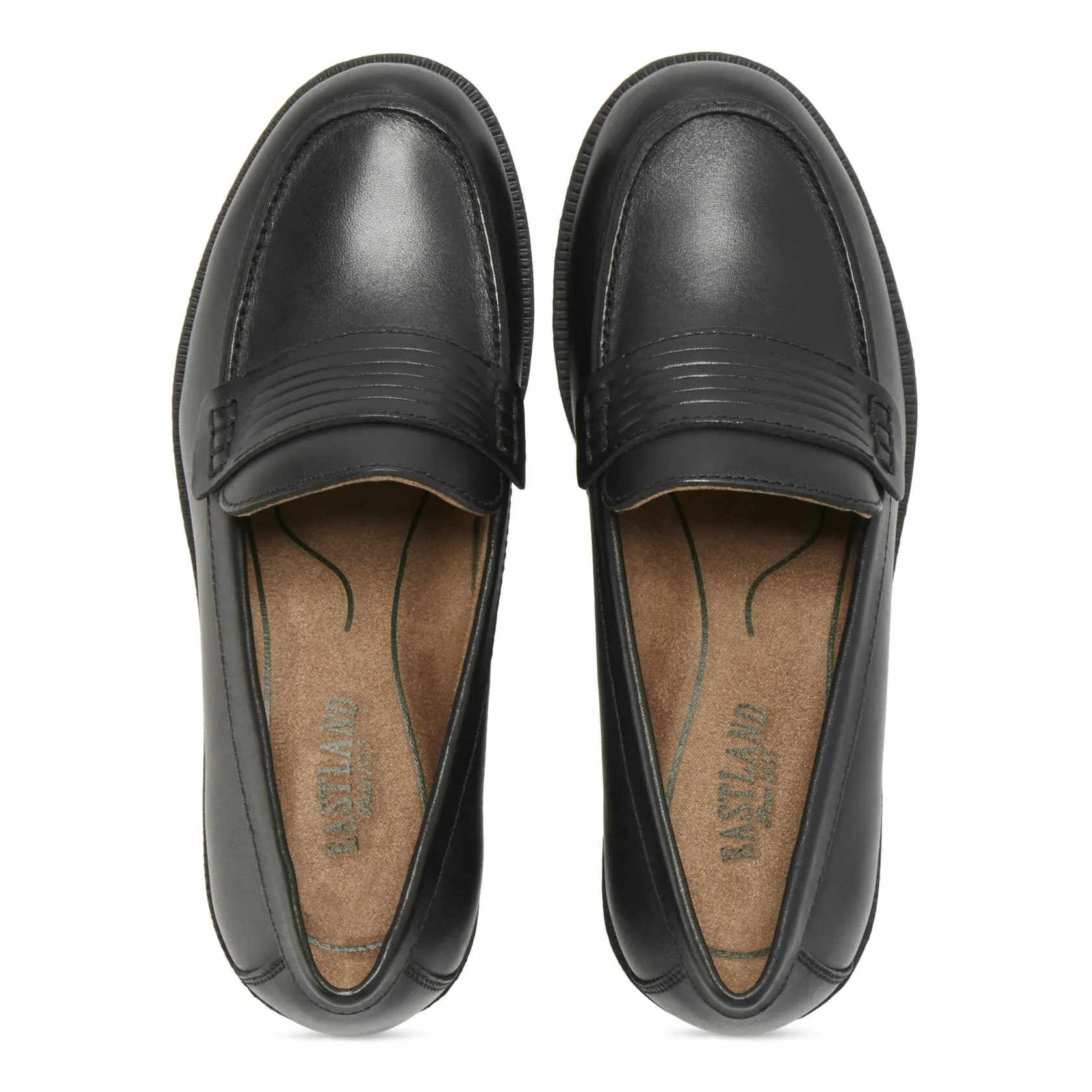 Eastland Women's Newbury Penny Loafer, Black, 8 M US