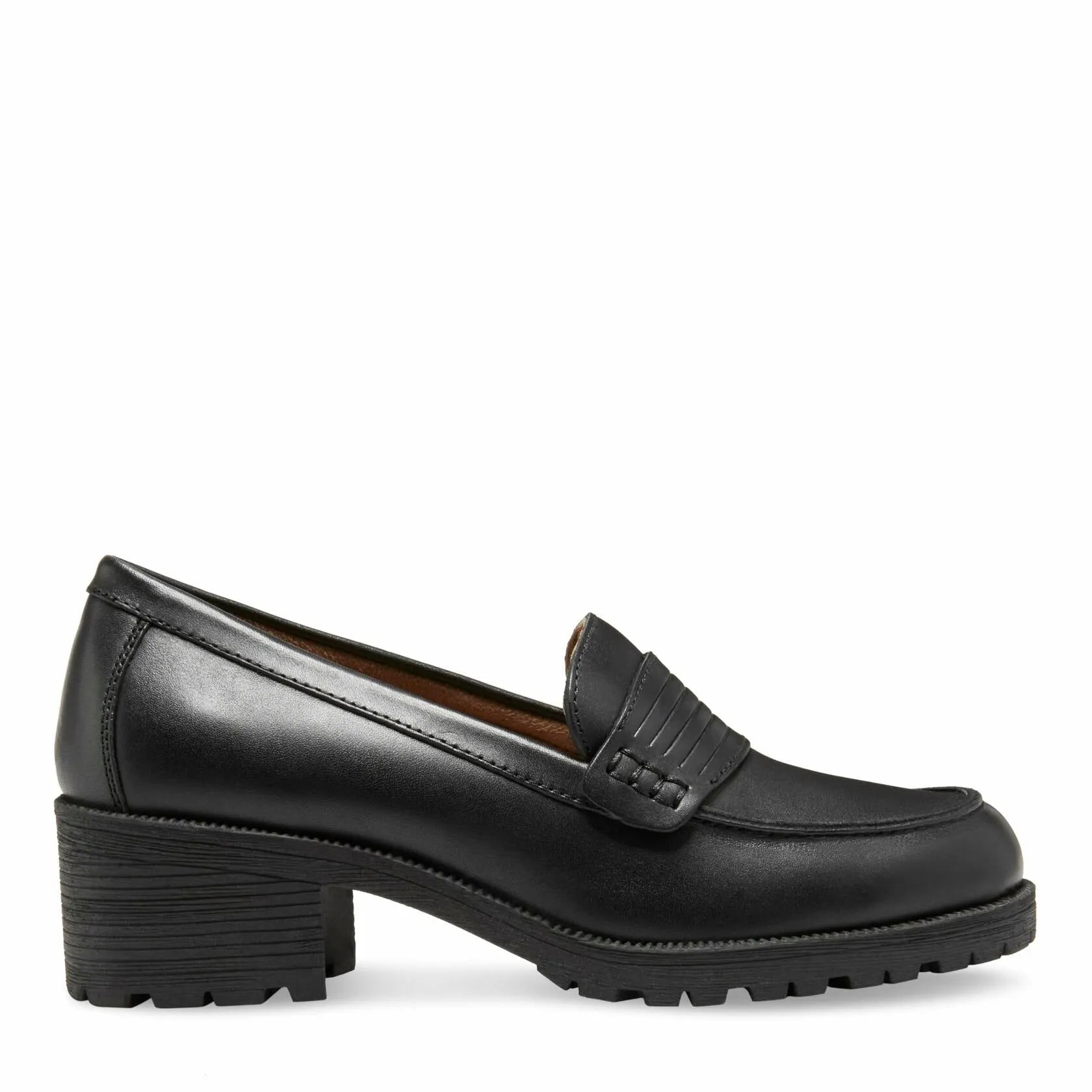 Eastland Women's Newbury Penny Loafer, Black, 8 M US