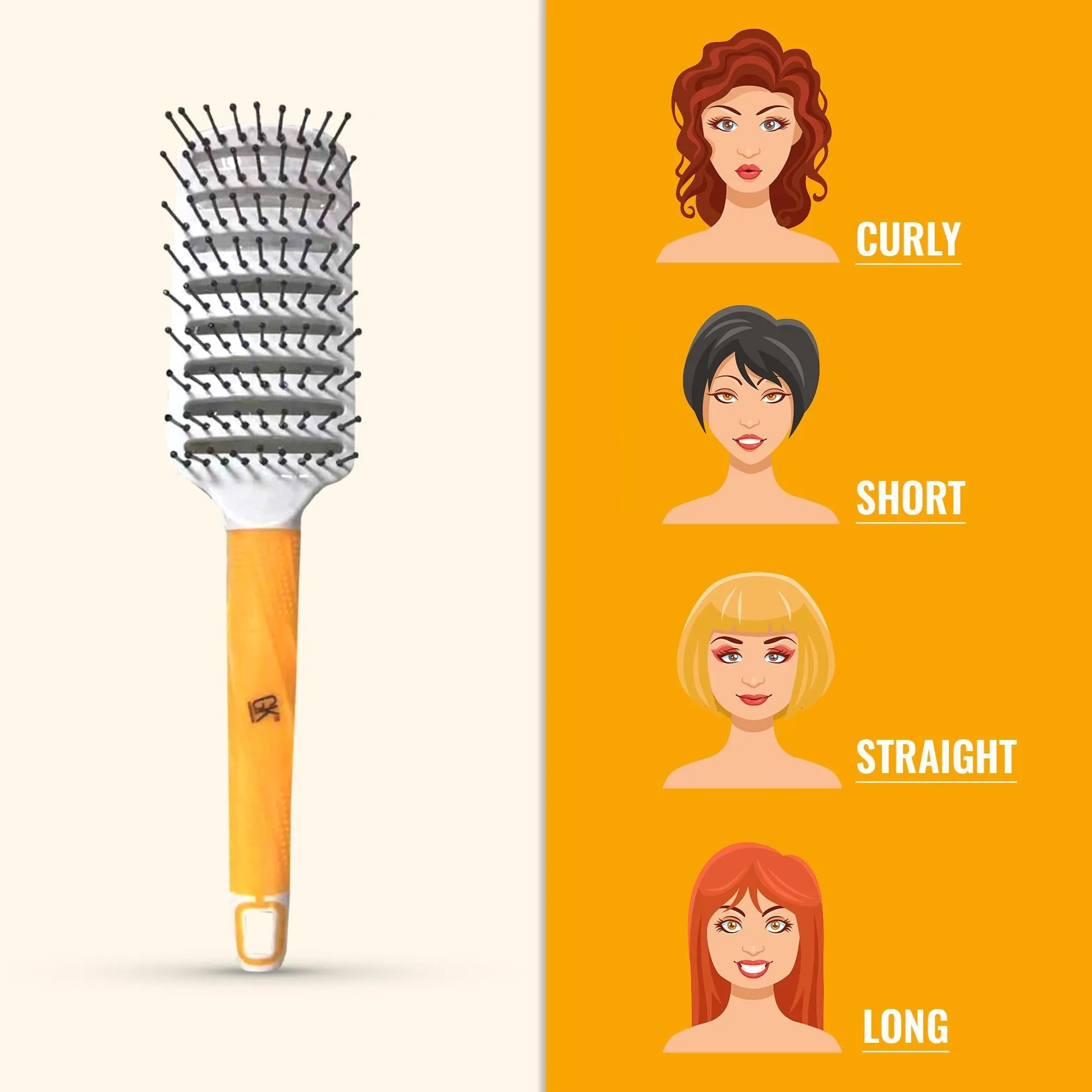 GK Hair Vent Brush 2.5 inch Pro
