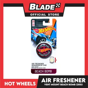 Hot Wheels 3D Air Freshener Vent Mount 20g AF532329 (Beach Bomb) Car Freshener, Clip Onto Air Vent