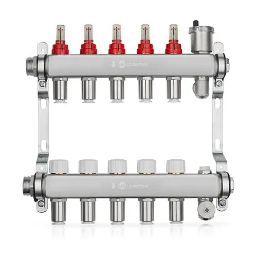 John Guest Speedfit 5 Port Manifold Stainless Steel (15mm Connections)