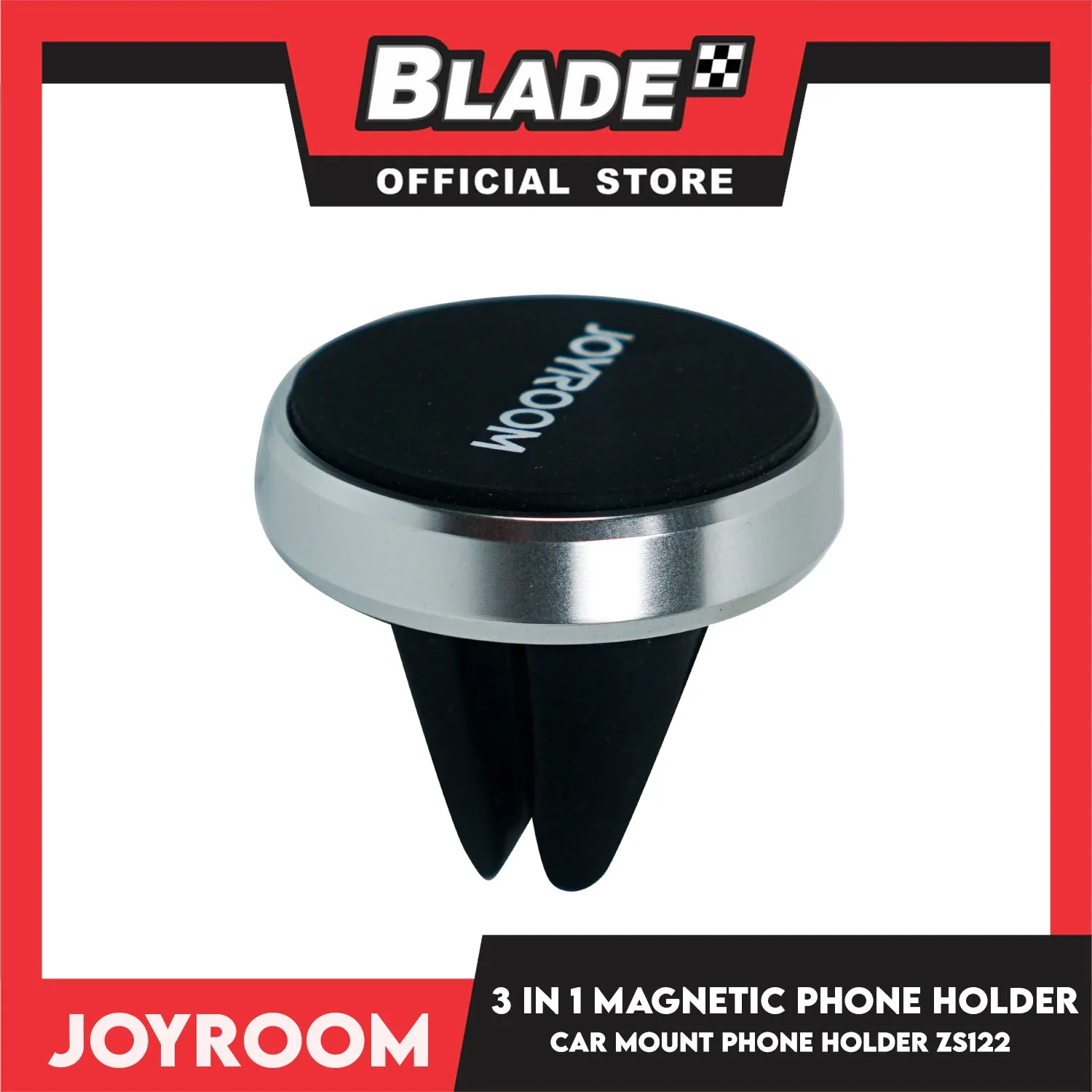 Joyroom 3-in-1 Magnetic Phone Holder ZS122 (Black) Car Mount Smartphone Holder