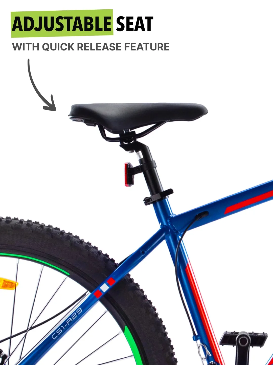 KARA29TBLUE Alloy 21 Speed Shimano Gear 29 inch Mountain Cycle, Dual Disc Brake, Front Suspension, Free Trainer Sessions, Cycling Event