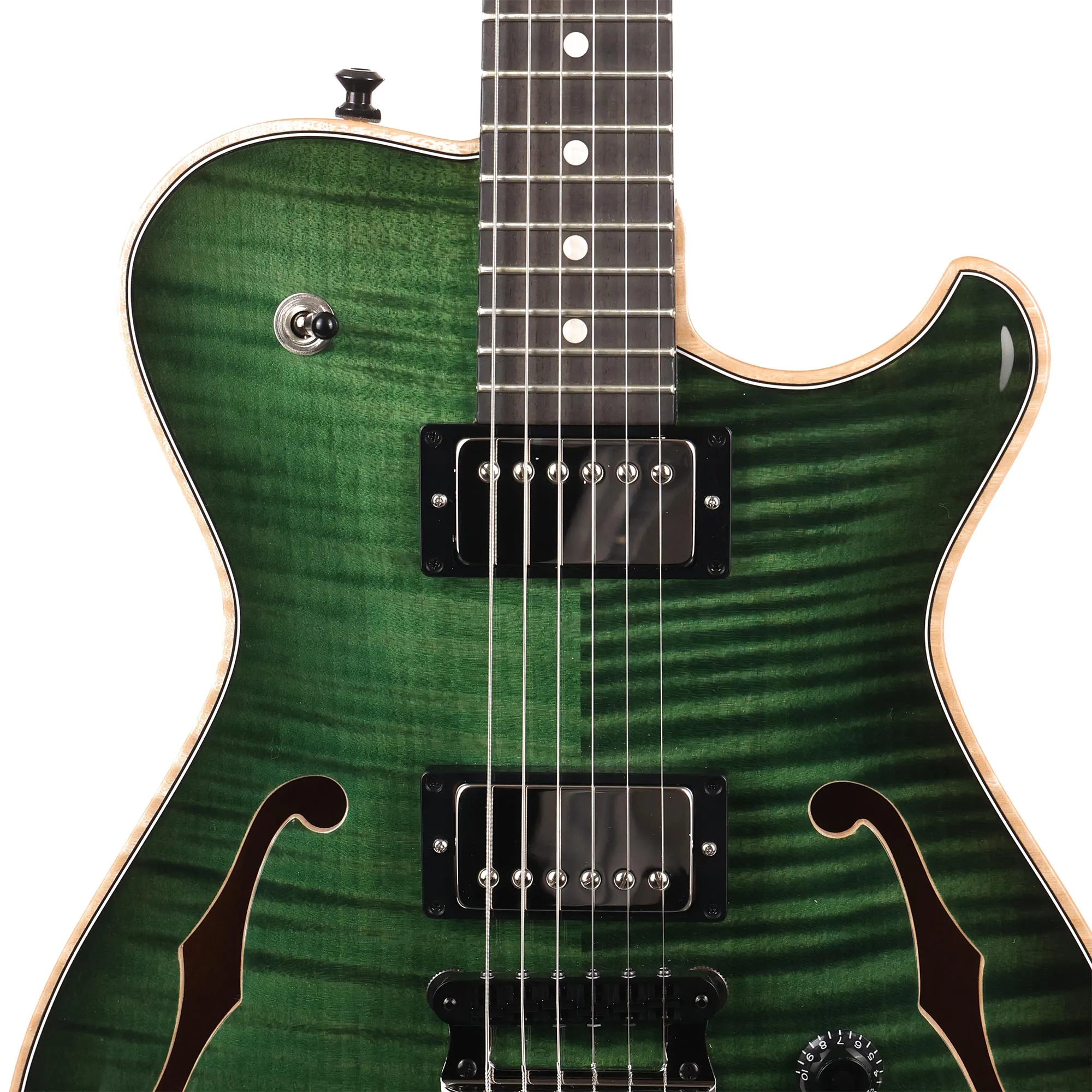 Knaggs Chena Tier 1 Hollowbody Dark Green Burst 2022