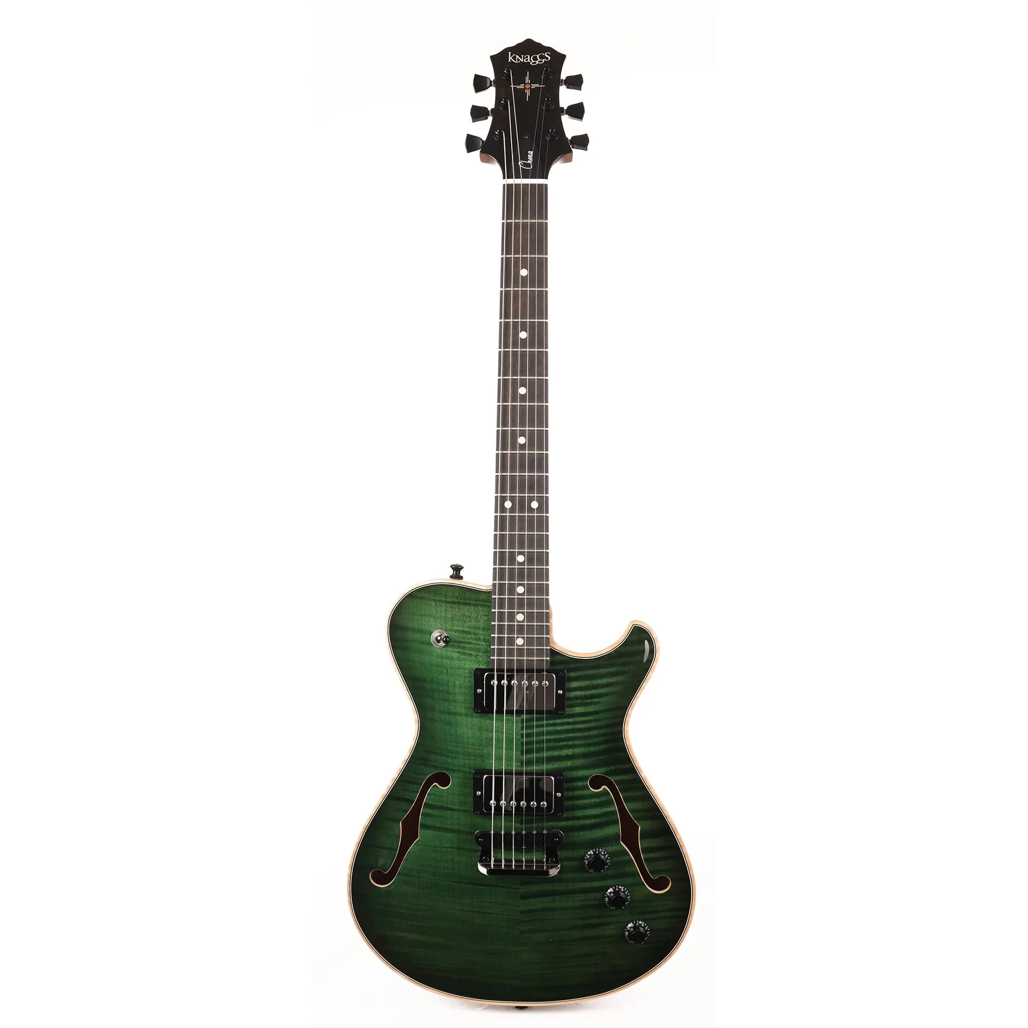Knaggs Chena Tier 1 Hollowbody Dark Green Burst 2022
