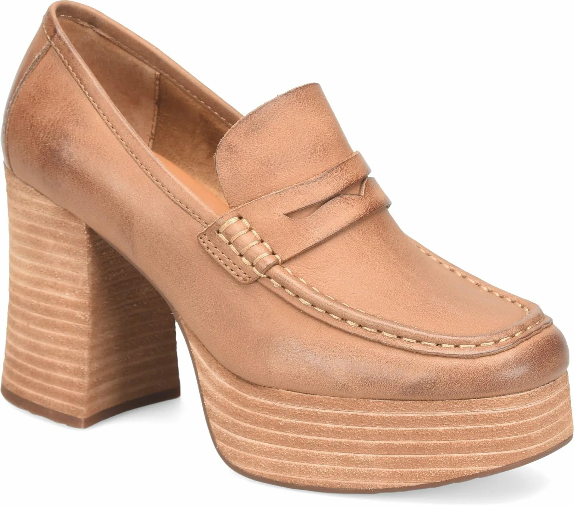 KORK-EASE Women's Barbara Loafer, Brown, Size 8.5 M US - Like New