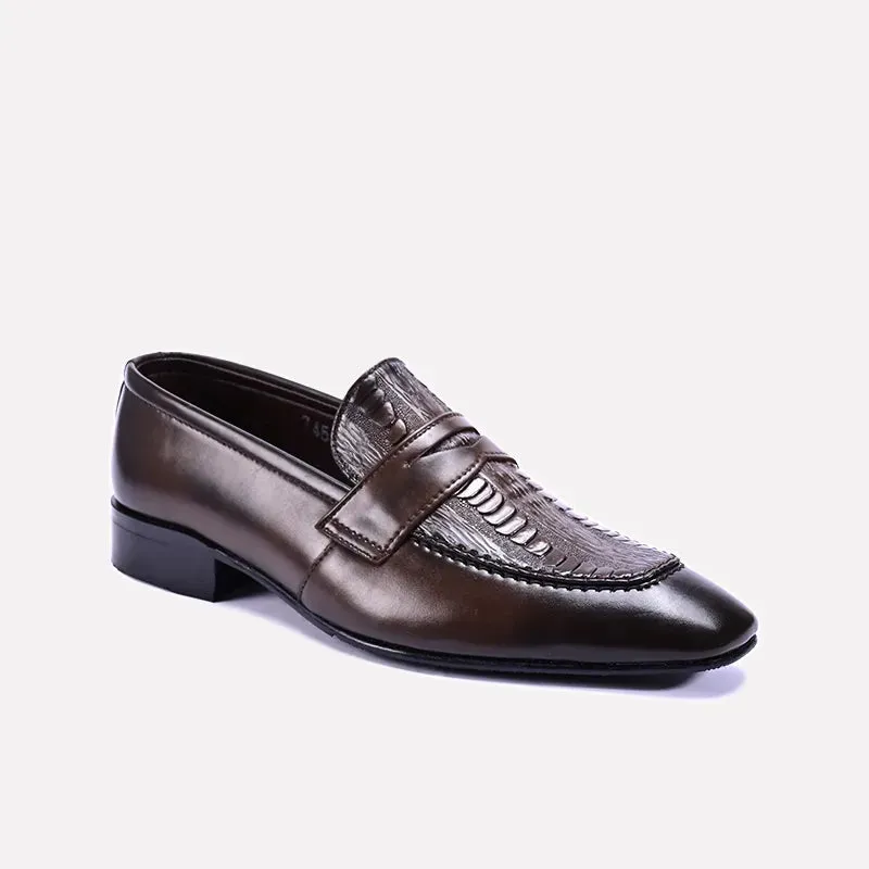 Langston Brown Slip On Formal Shoes 0111255
