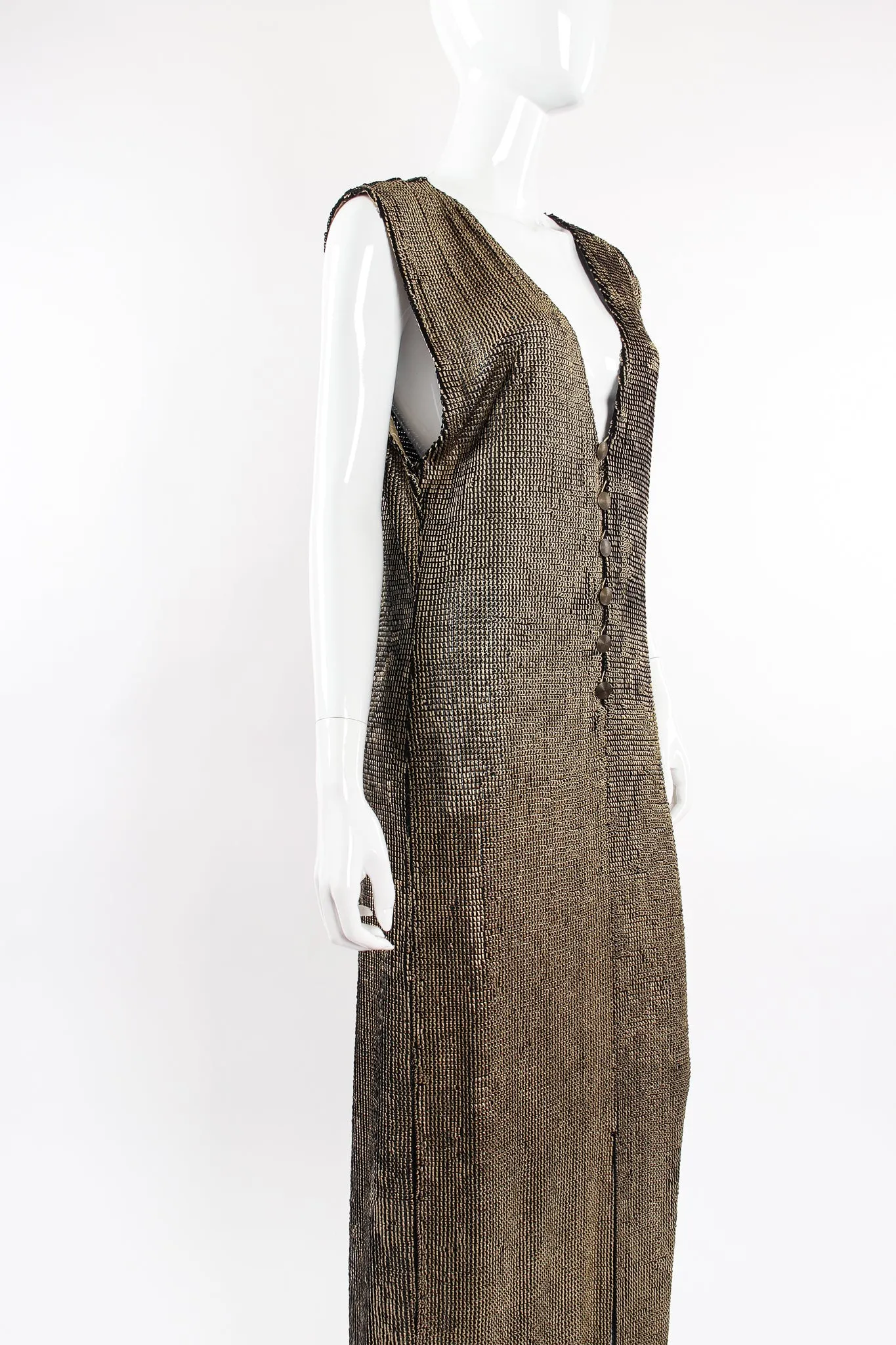 Liquid Metallic Painted Dress