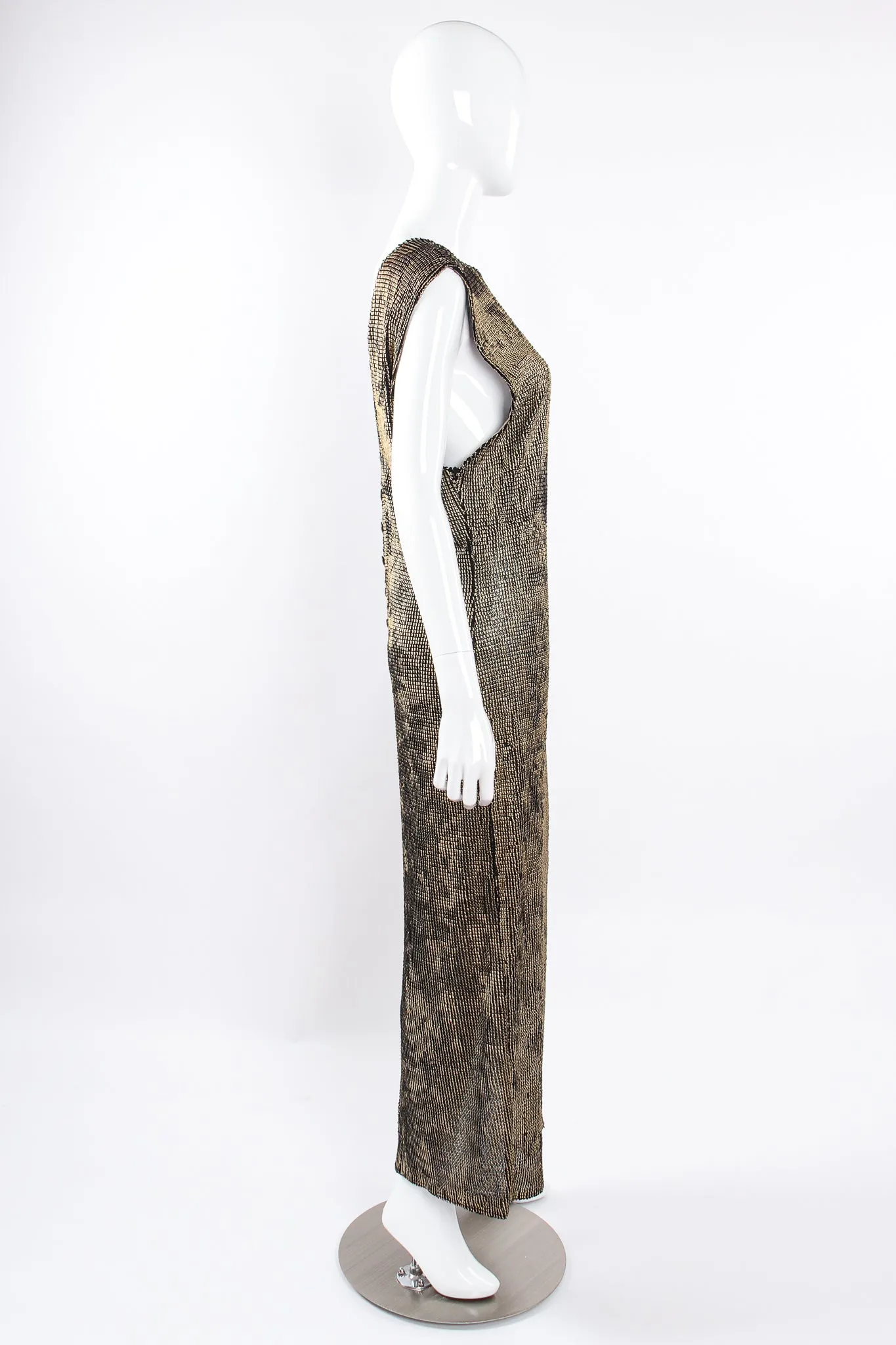 Liquid Metallic Painted Dress