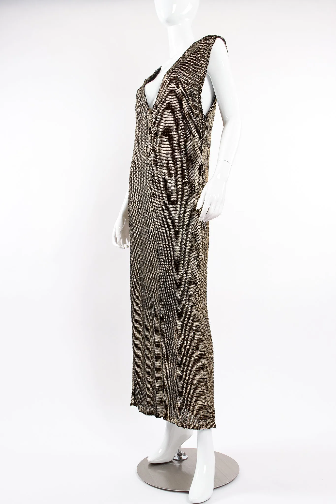 Liquid Metallic Painted Dress