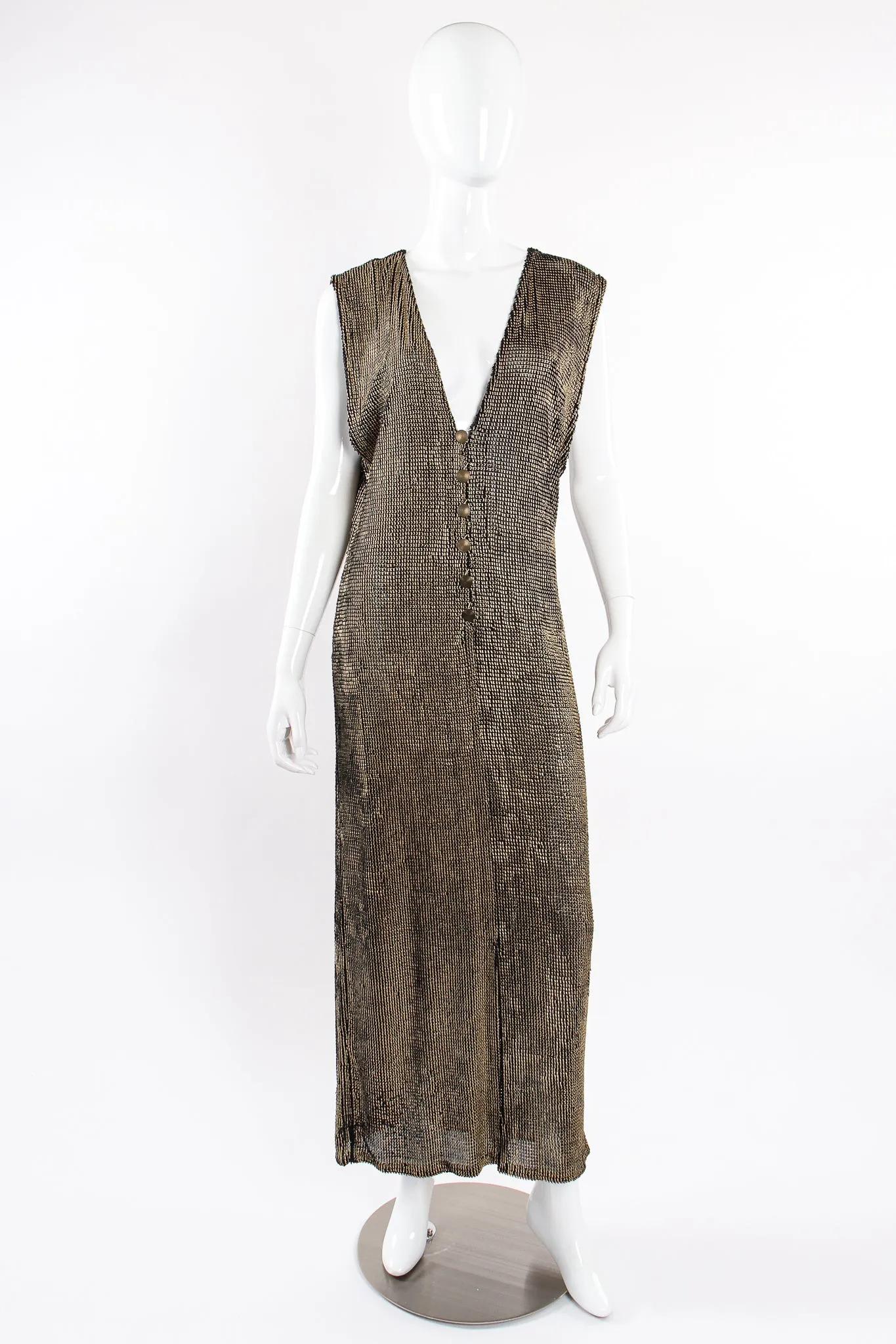 Liquid Metallic Painted Dress