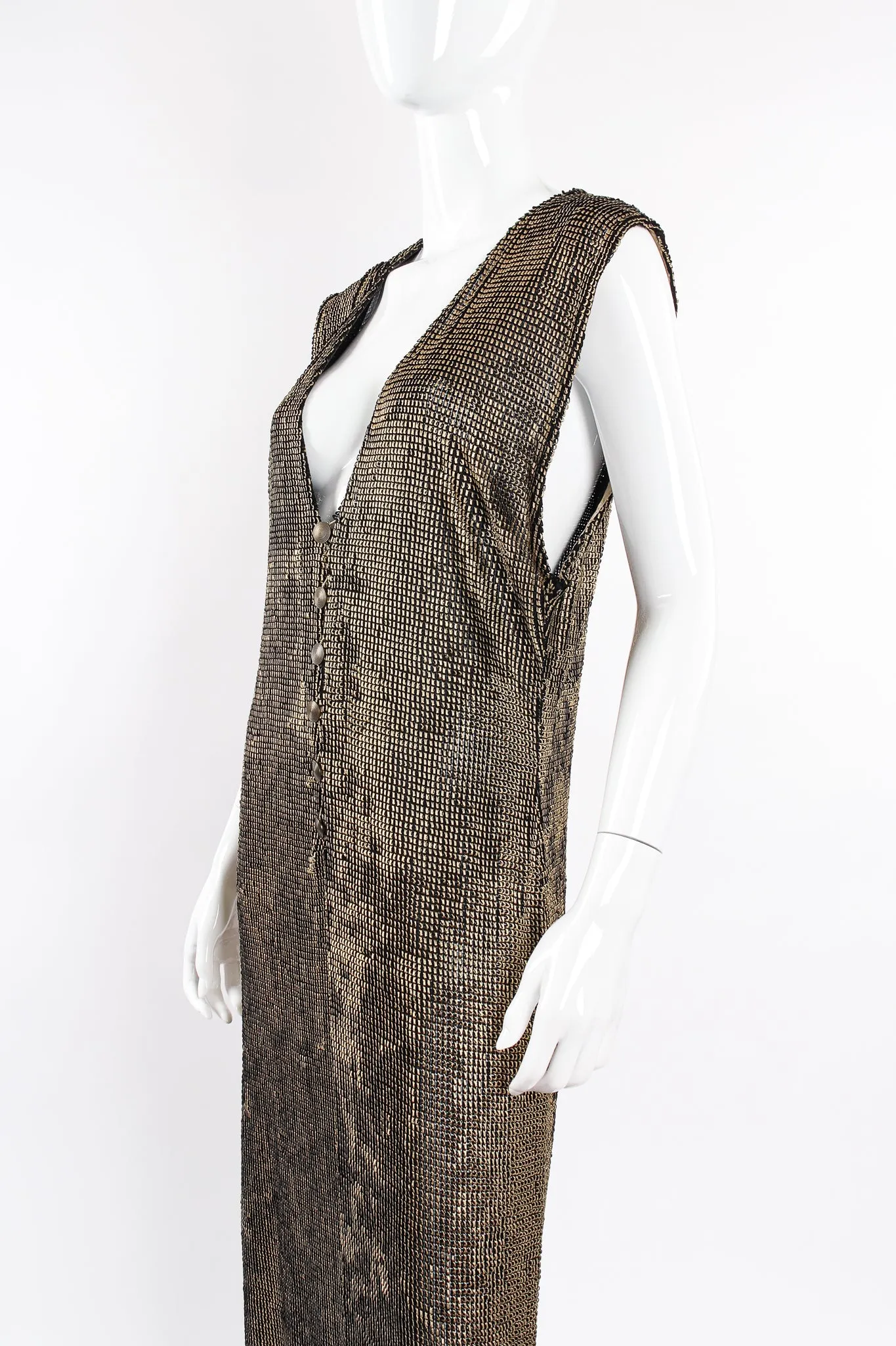 Liquid Metallic Painted Dress