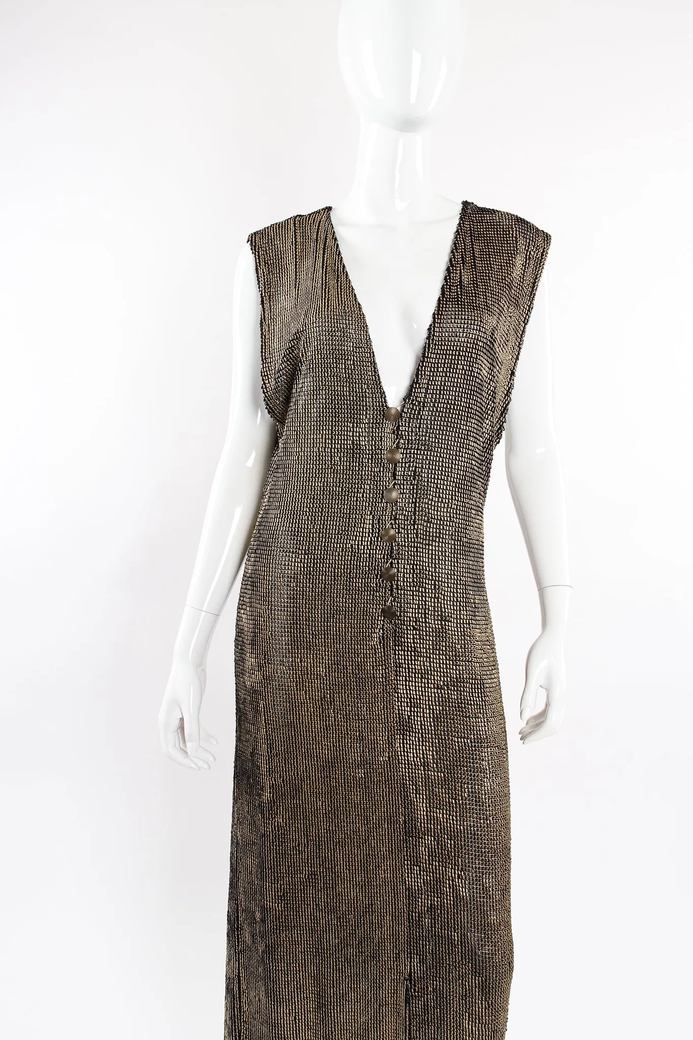 Liquid Metallic Painted Dress
