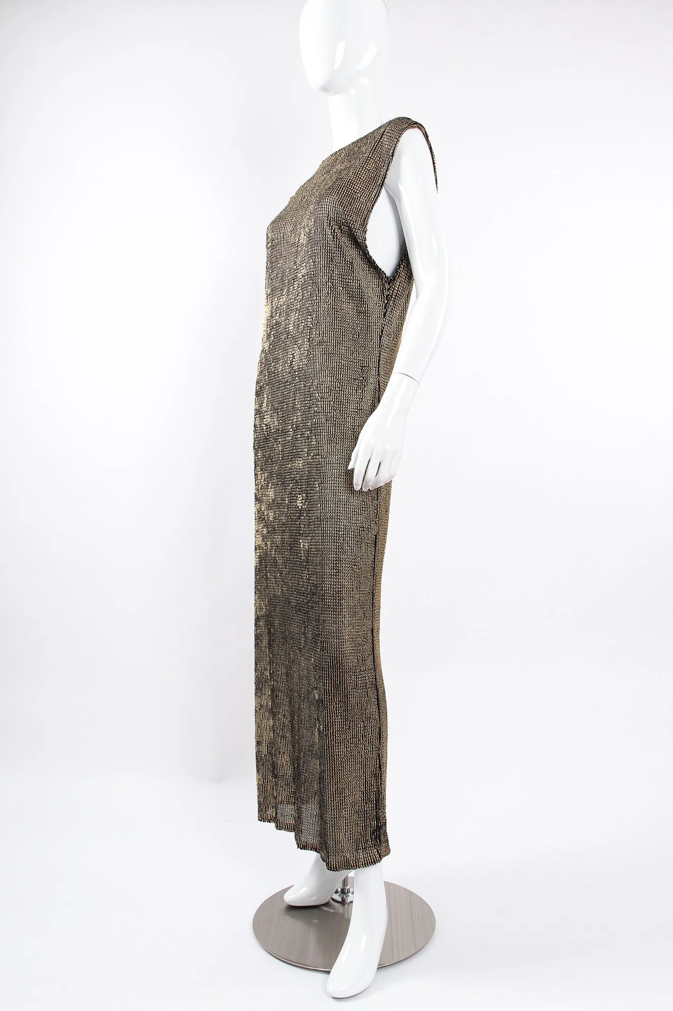 Liquid Metallic Painted Dress