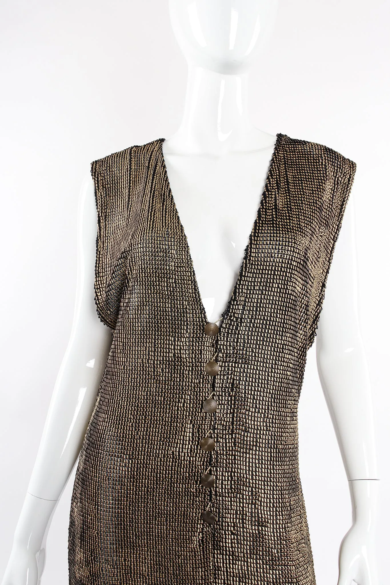 Liquid Metallic Painted Dress