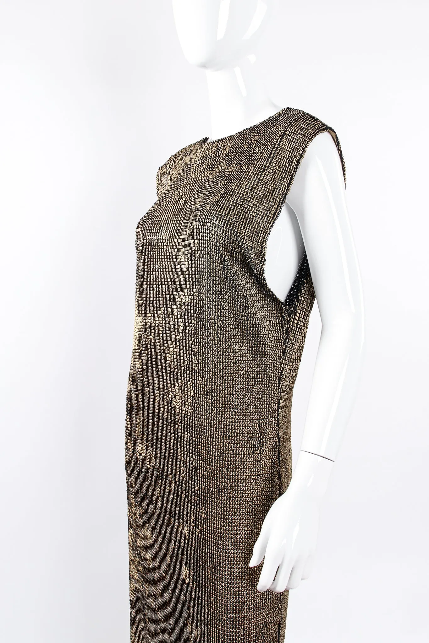 Liquid Metallic Painted Dress