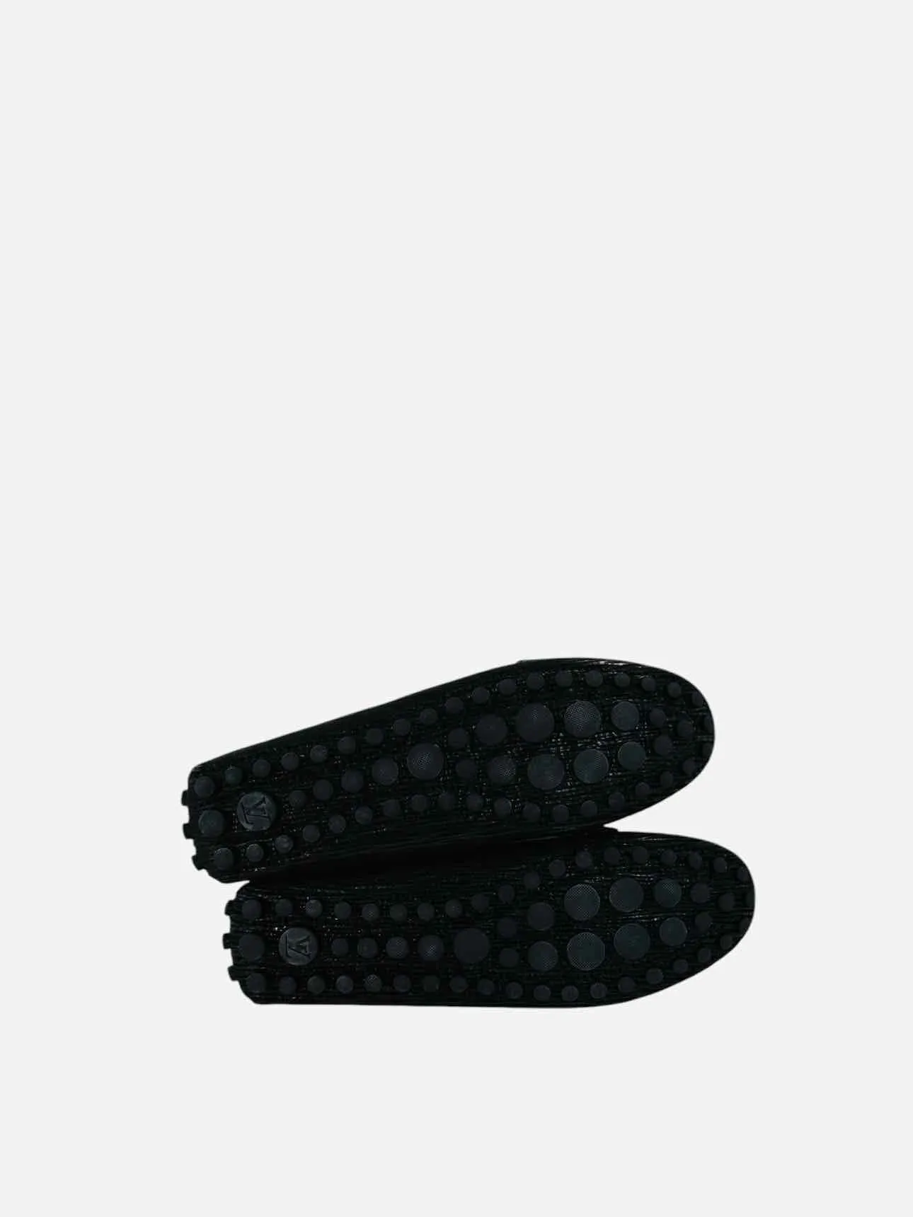 LOUIS VUITTON Oxford Black Loafers 38.5