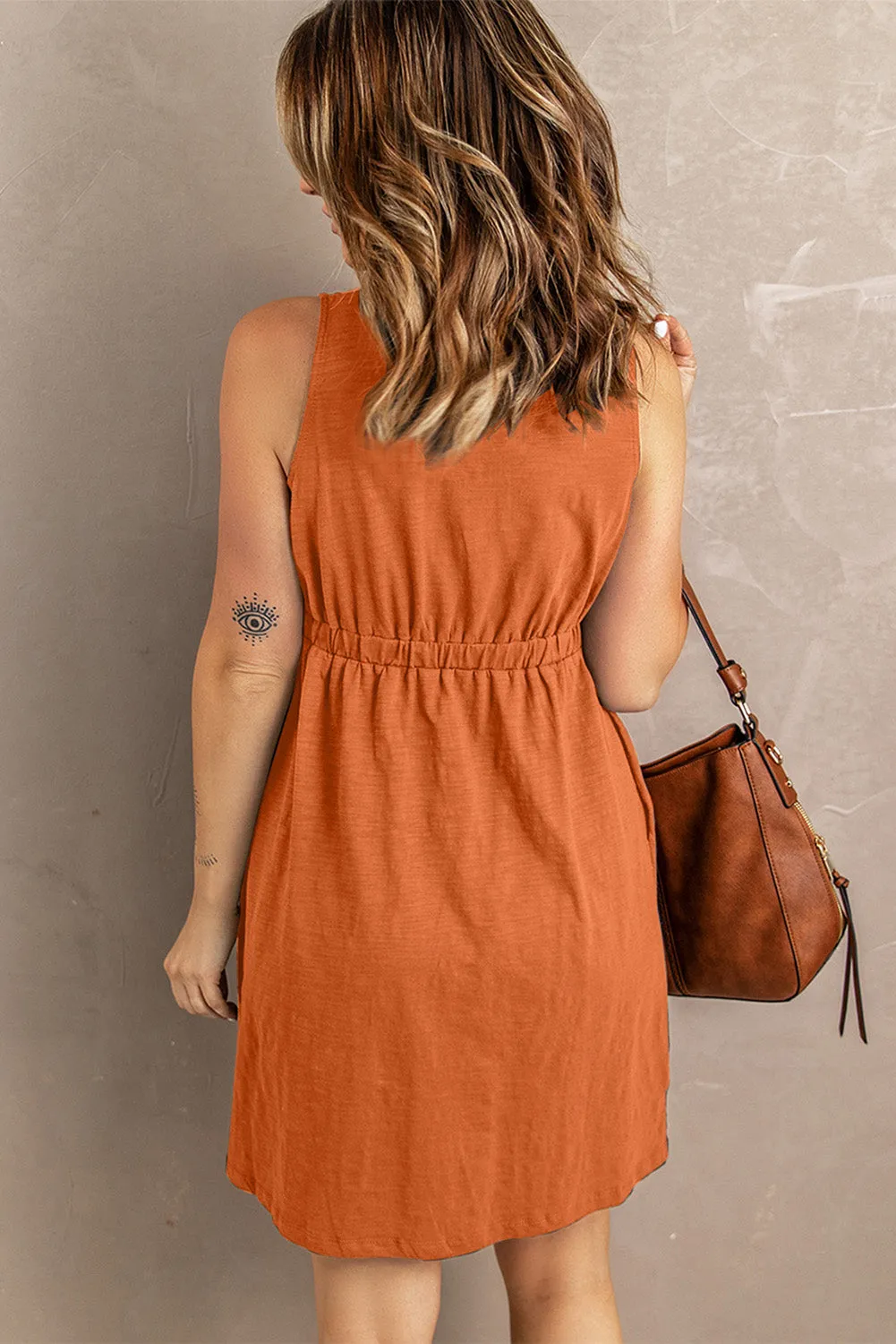 Magic Dress with Pockets: Solid Grey, Black, Blue, Green, Pink, Yellow, Light Grey, Khaki, Pumpkin Spice, Evergreen, Very Pink
