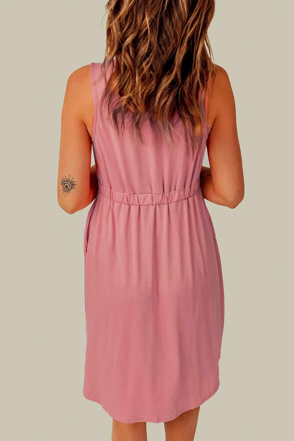 Magic Dress with Pockets: Solid Grey, Black, Blue, Green, Pink, Yellow, Light Grey, Khaki, Pumpkin Spice, Evergreen, Very Pink