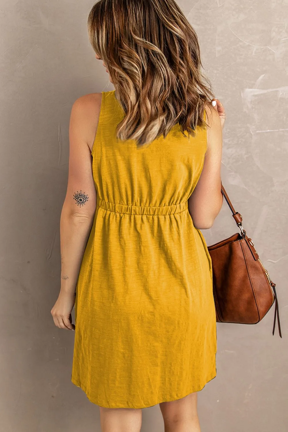 Magic Dress with Pockets: Solid Grey, Black, Blue, Green, Pink, Yellow, Light Grey, Khaki, Pumpkin Spice, Evergreen, Very Pink