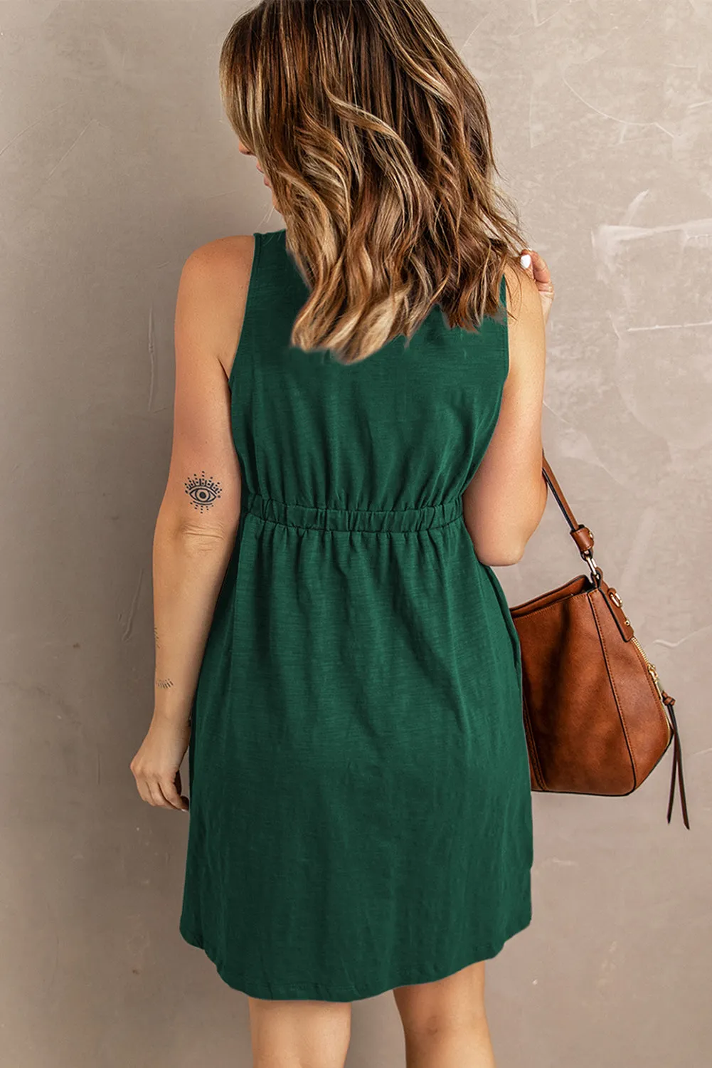 Magic Dress with Pockets: Solid Grey, Black, Blue, Green, Pink, Yellow, Light Grey, Khaki, Pumpkin Spice, Evergreen, Very Pink