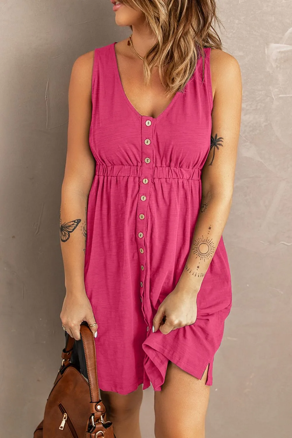 Magic Dress with Pockets: Solid Grey, Black, Blue, Green, Pink, Yellow, Light Grey, Khaki, Pumpkin Spice, Evergreen, Very Pink
