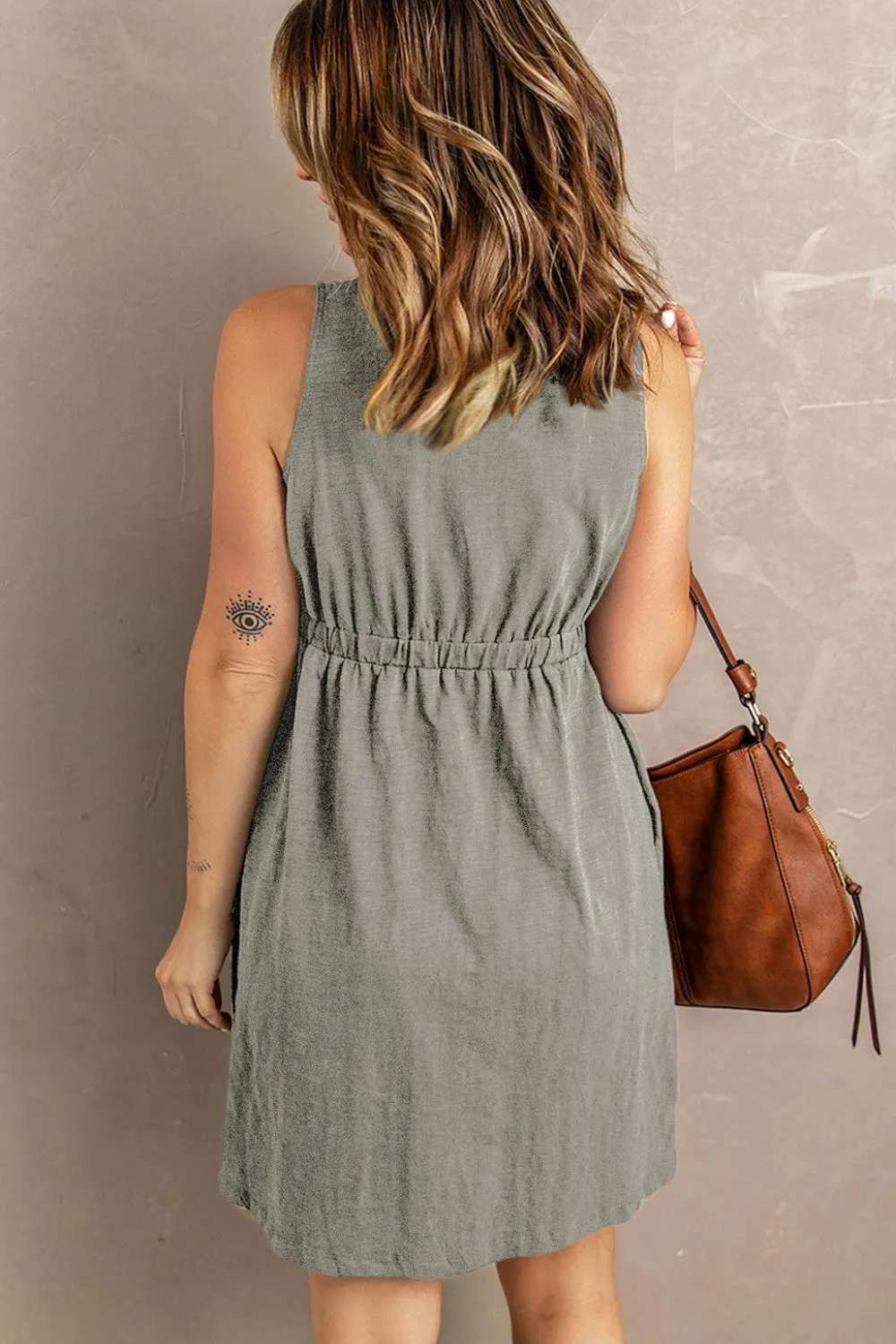 Magic Dress with Pockets: Solid Grey, Black, Blue, Green, Pink, Yellow, Light Grey, Khaki, Pumpkin Spice, Evergreen, Very Pink