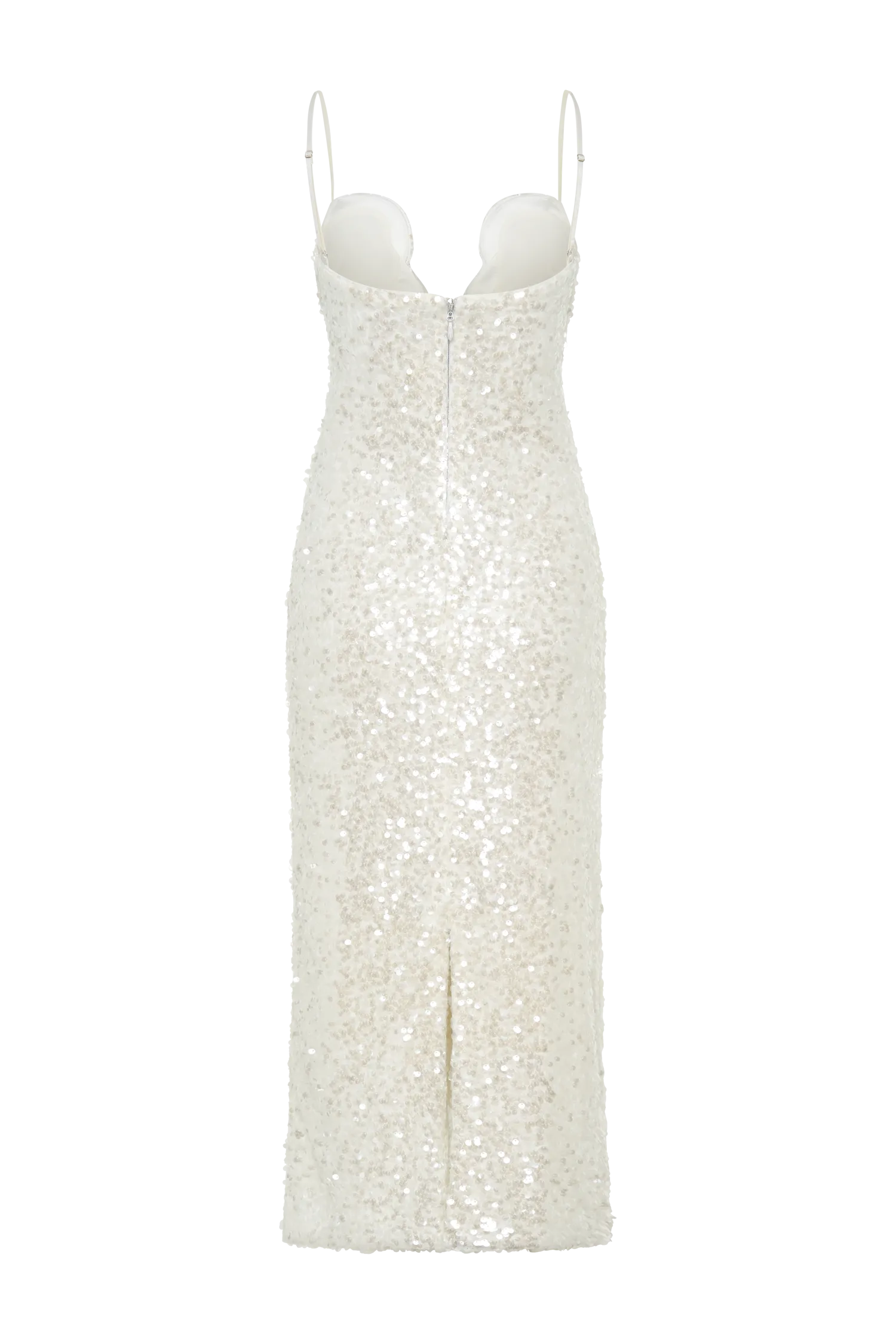 Makari Sequin Maxi Dress - White