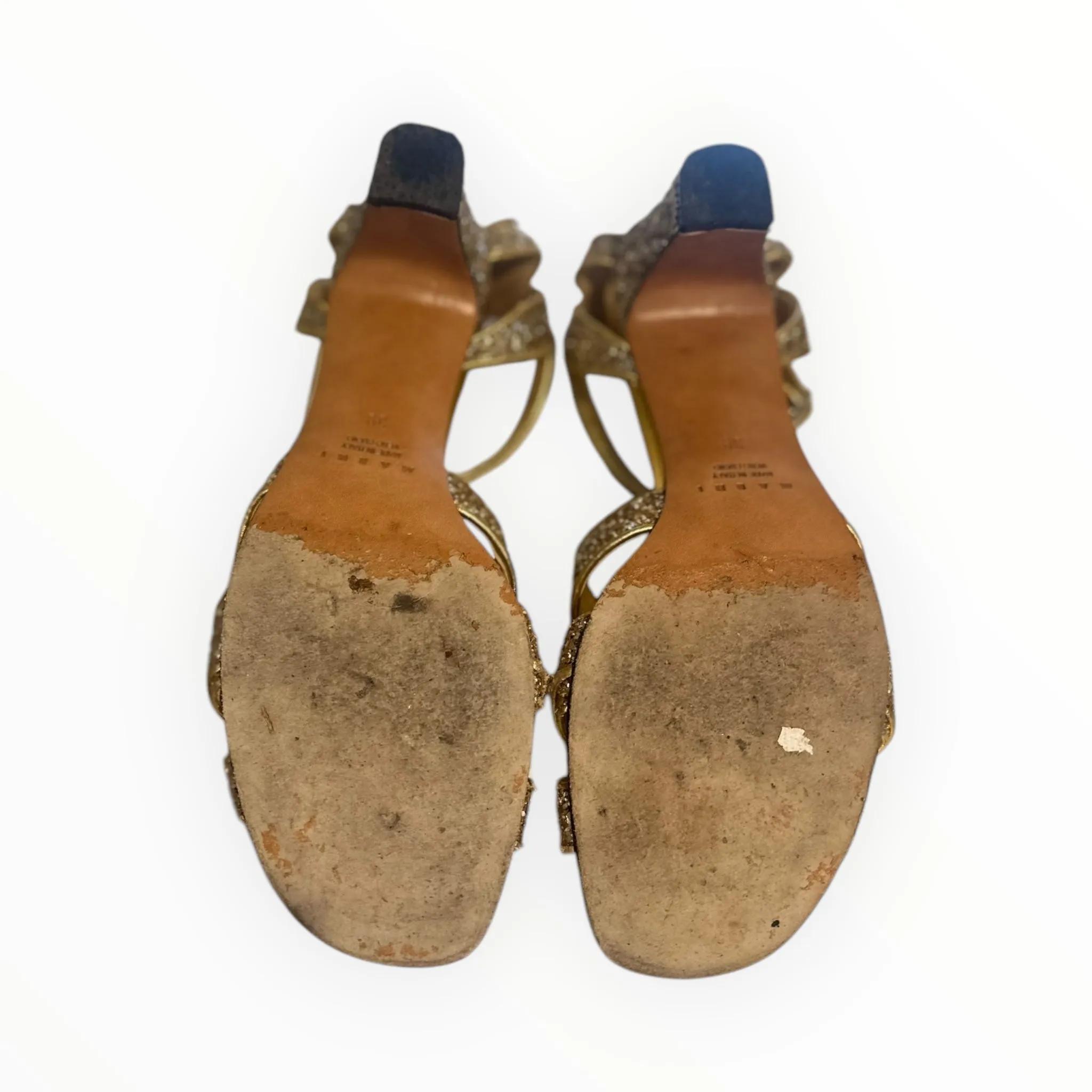 Marni Glitter Sandals - Gold - Size 39