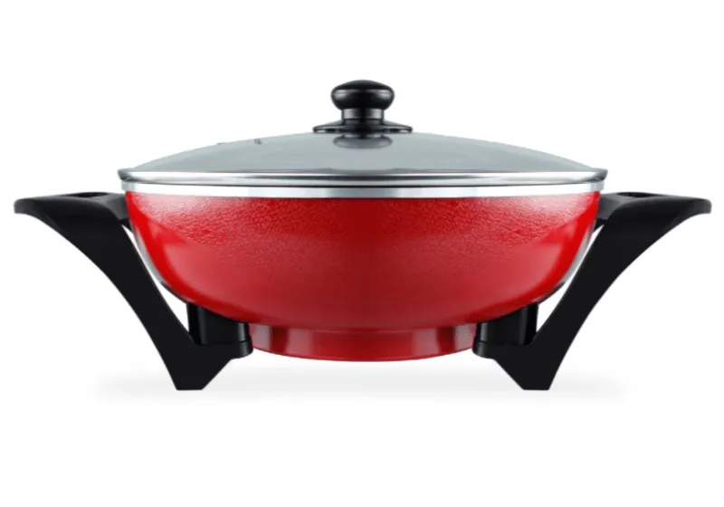 Mellerware 1500W Bangkok Wok Aluminium Red 33x9cm