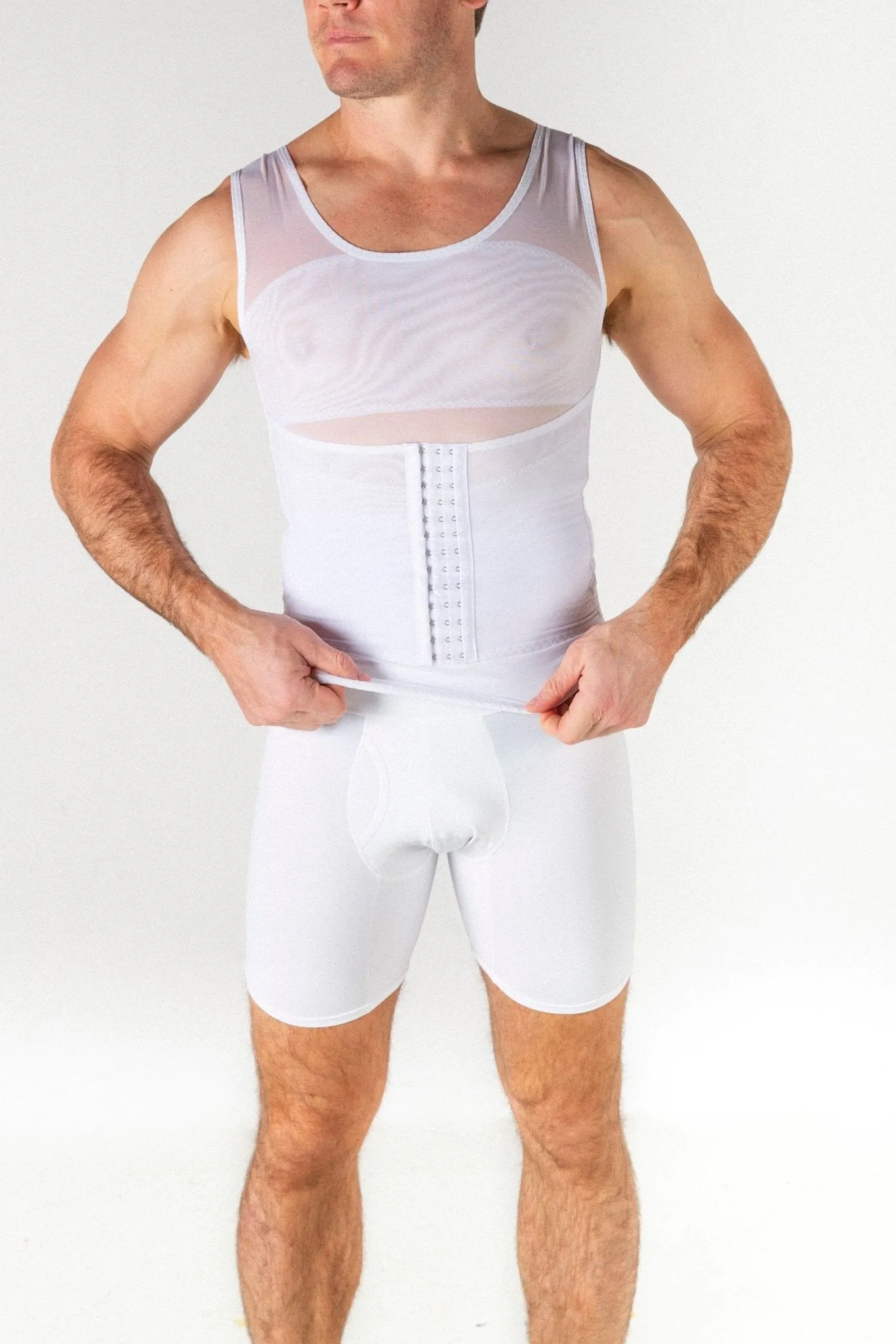 MEN'S SCULPTING TOP WITH WAIST TRAINER