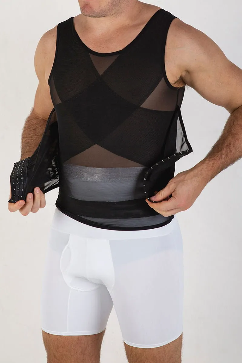 MEN'S SCULPTING TOP WITH WAIST TRAINER