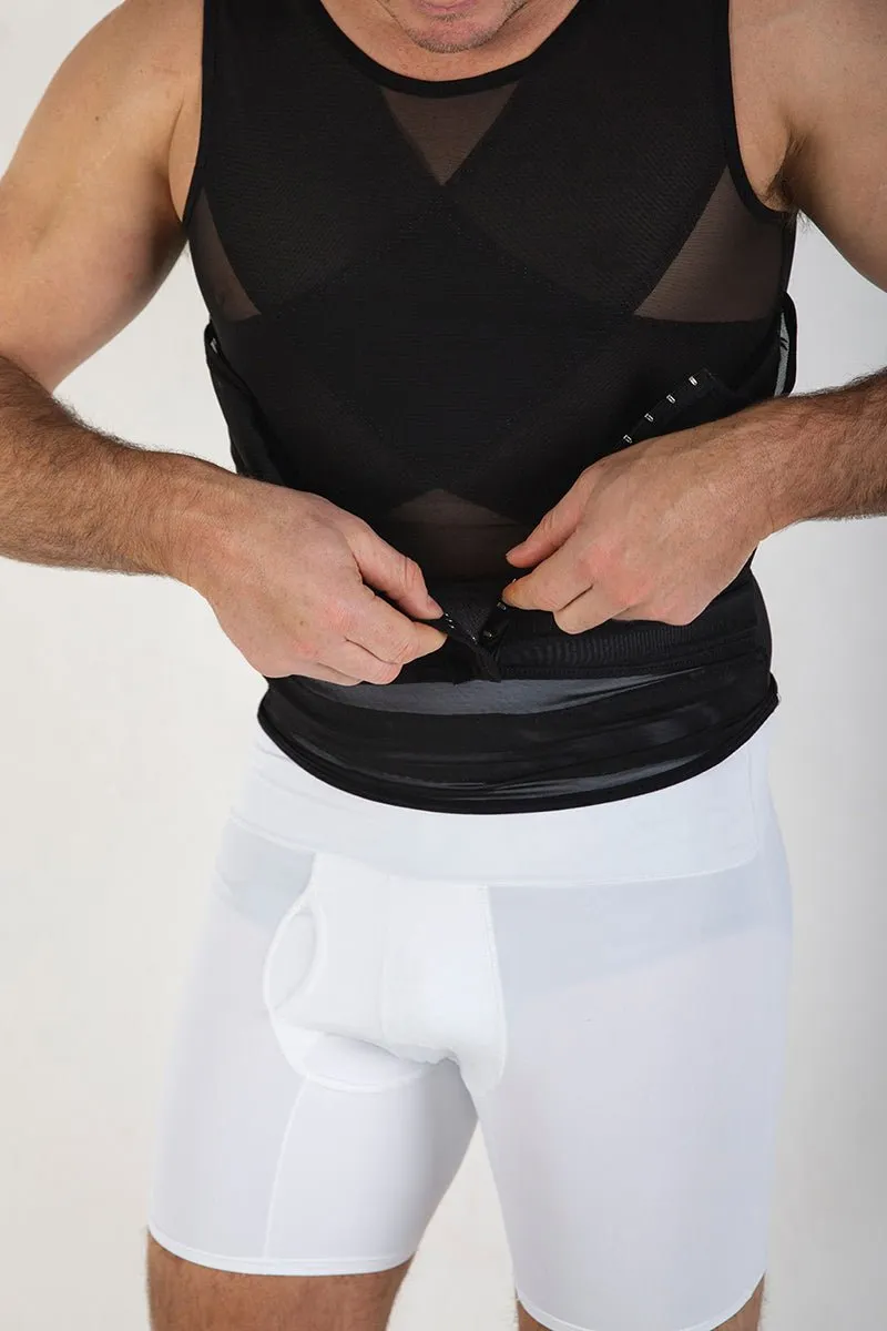 MEN'S SCULPTING TOP WITH WAIST TRAINER