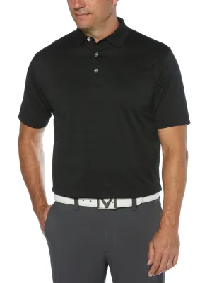 Mens Vent Short Sleeve Open Mesh Polo Shirt