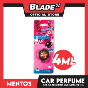 Mentos Vent Clip Car Air Freshener 4ml (Bubblefresh)