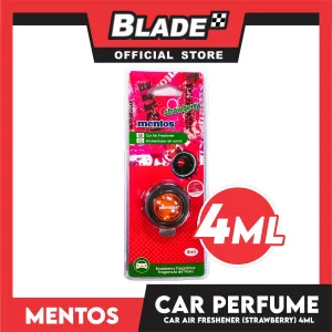 Mentos Vent Clip Car Air Freshener 4ml (Strawberry)