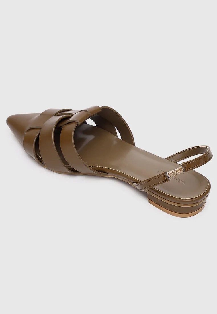 Miel Slingback Flats & Ballerina (Tortilla)