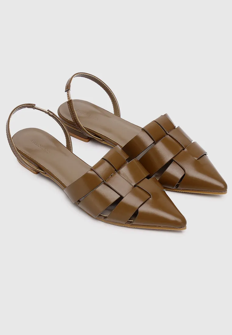 Miel Slingback Flats & Ballerina (Tortilla)