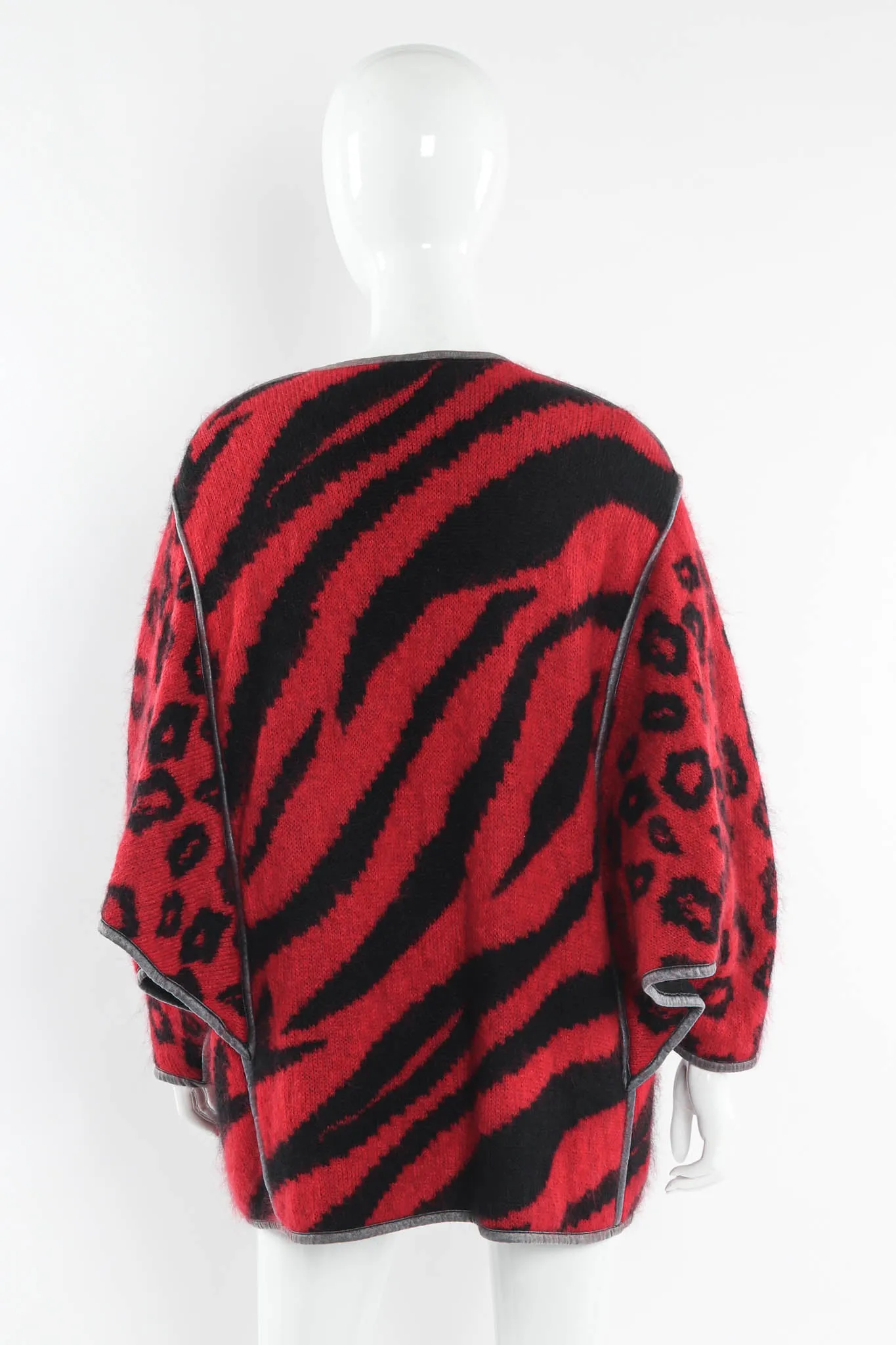 Mixed Animal Print Mohair Sweater