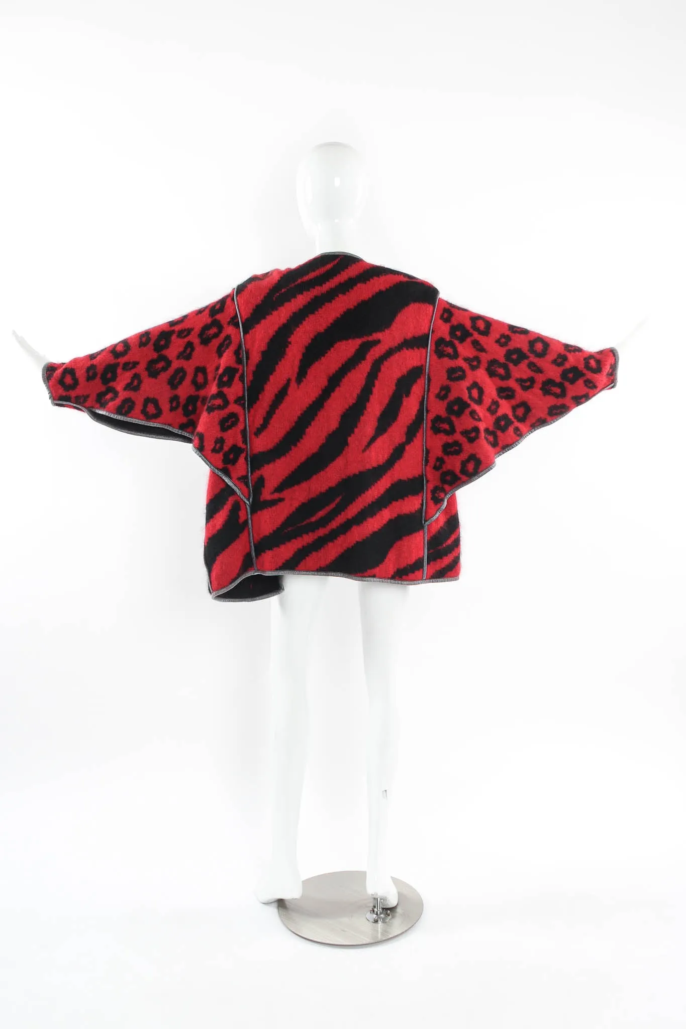 Mixed Animal Print Mohair Sweater