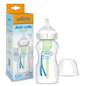 Natural Flow Anti-Colic Options  Wide-Neck Baby Bottle, with Level 1 Slow Flow Nipple