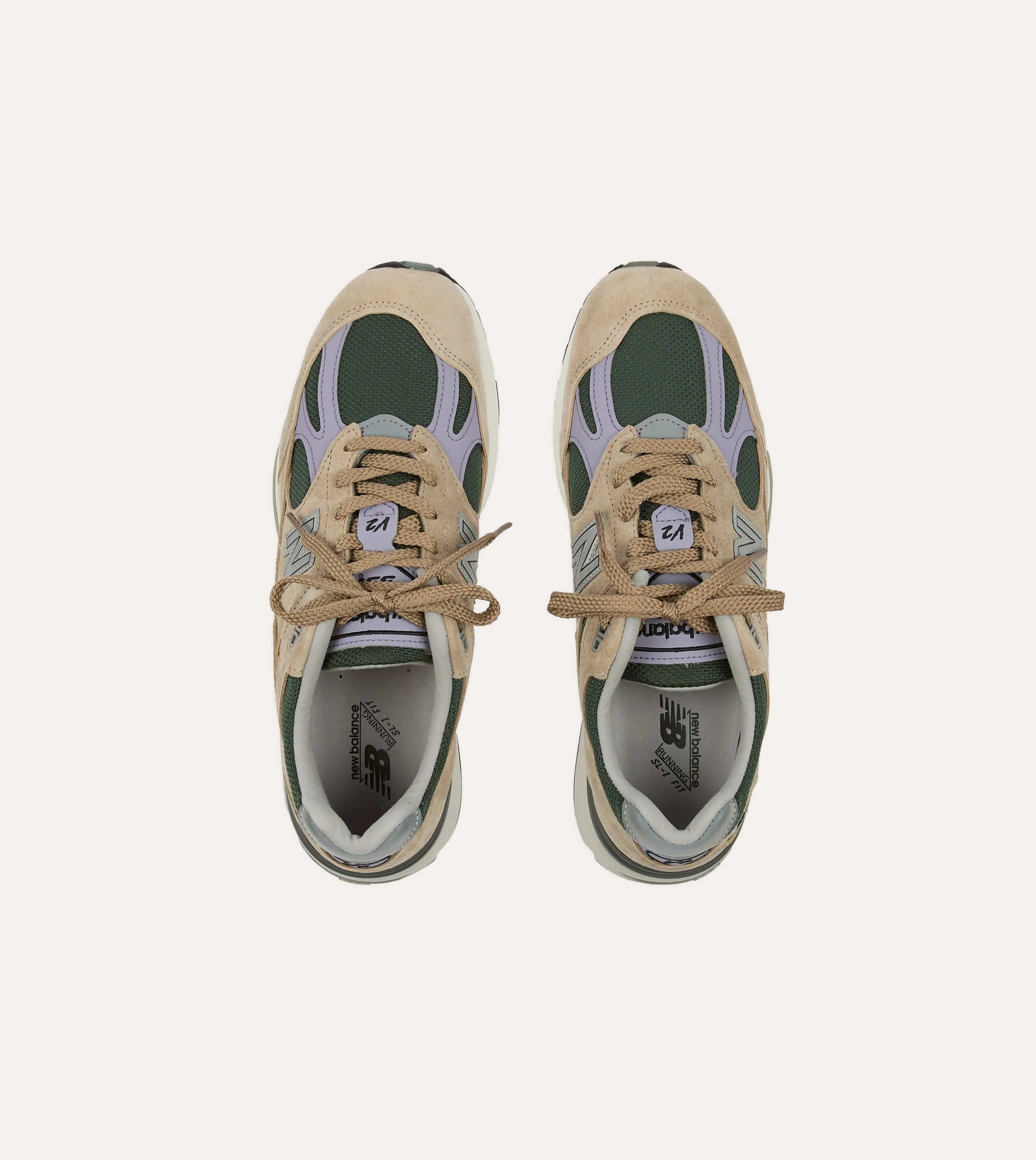 New Balance Tan 'Essentially Offbeat' Made in UK 991v2 Trainers