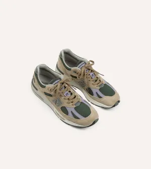 New Balance Tan 'Essentially Offbeat' Made in UK 991v2 Trainers