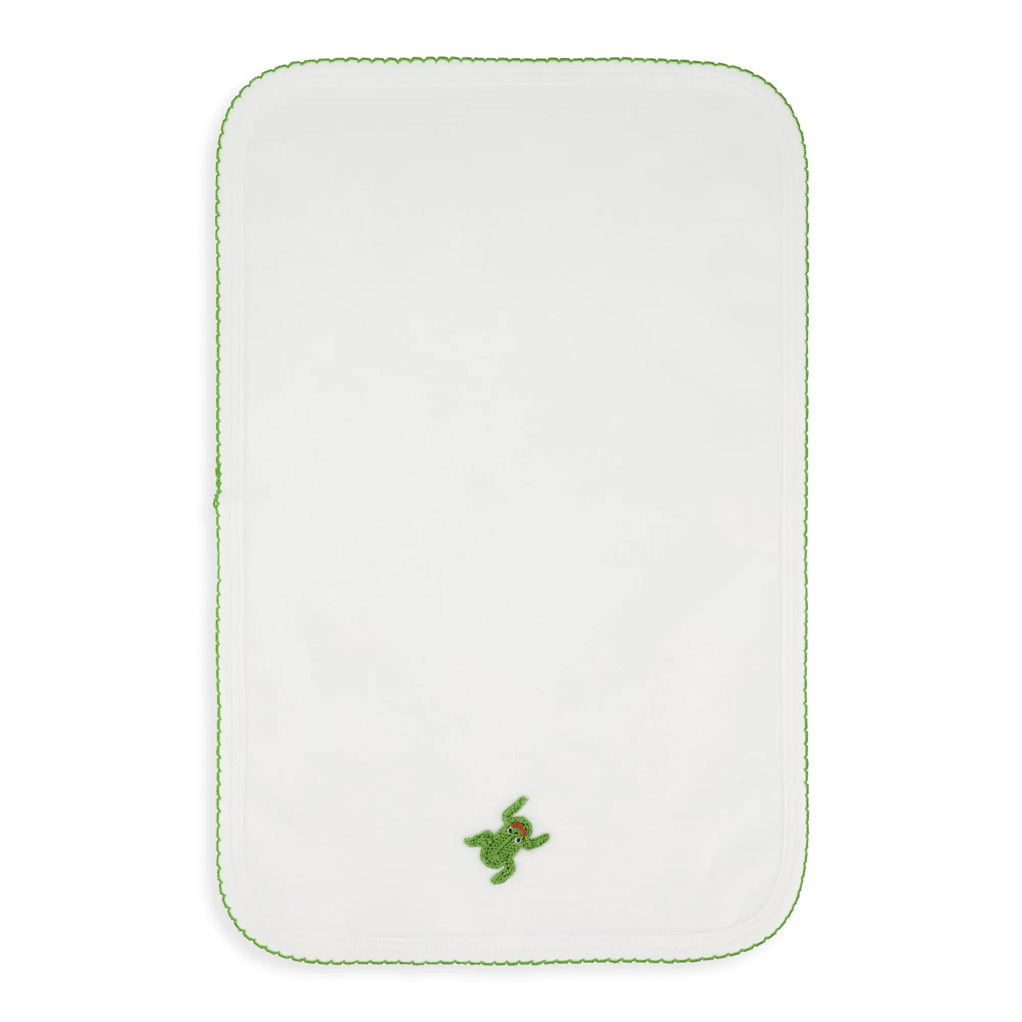 Pima & Terry Bib/Burp Set -- Frog