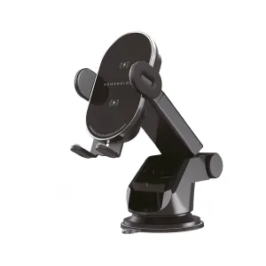 Powerology - 15W Fast Wireless Car Charger Mount 3 In 1