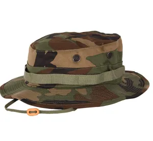 Propper Hats: Boonie Rip Stop H411 Woodland Camo F550155👍